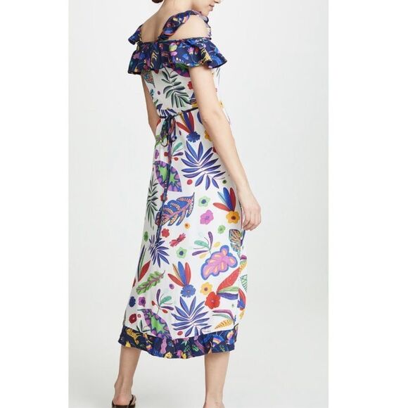 CeliaB Cereza Wrap Dress Tropical Print Small - Picture 6 of 16